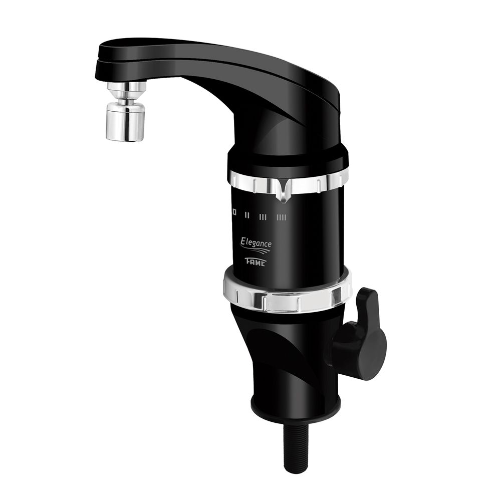 Saiba como escolher uma torneira elétrica com dicas práticas 3 Torneira Eletrica Elegance de Mesa c 4 Temperaturas 4800W 220V Black Fame